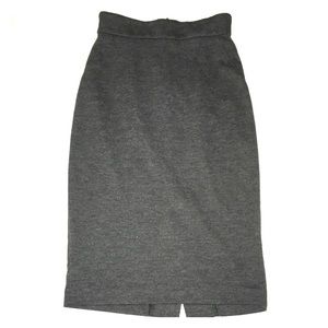 Grey midi skirt